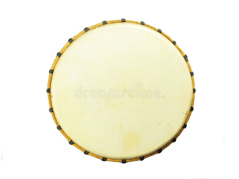 African djembe, top view