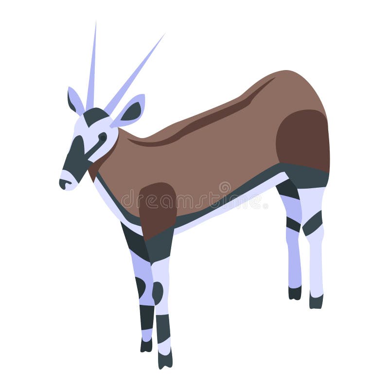 African doe icon, isometric style. African doe icon. Isometric of african doe vector icon for web design isolated on white background stock illustration African doe icon, isometric style. African doe icon. Isometric of african doe vector icon for web design isolated on white background stock illustration