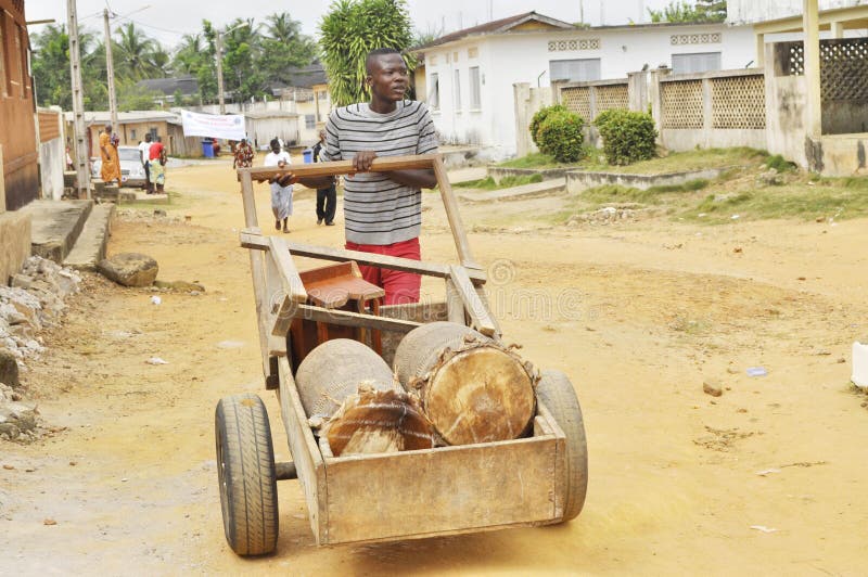 AFRICAN DRUMS stock photo