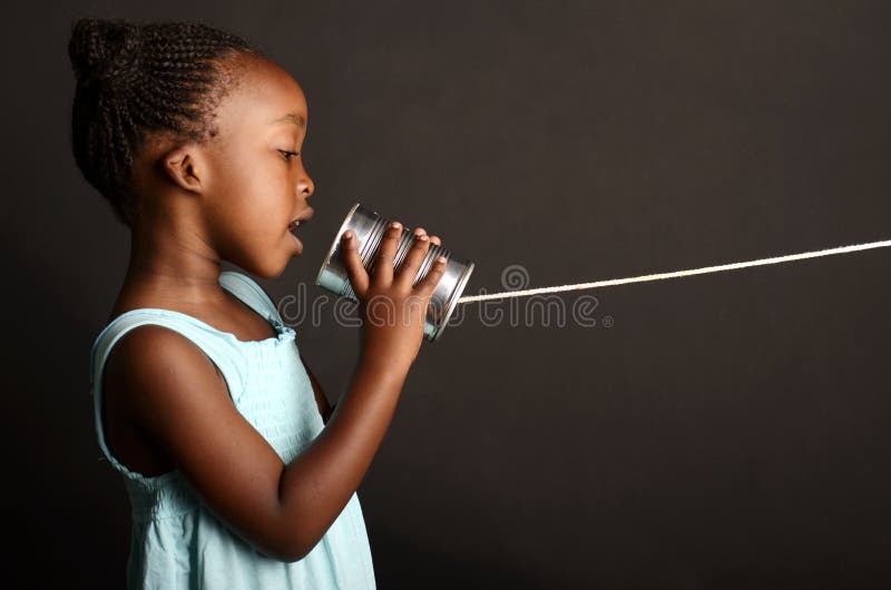 African girl communicating stock photo African girl communicating stock photo