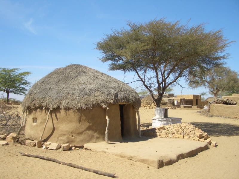 African hut stock photos
