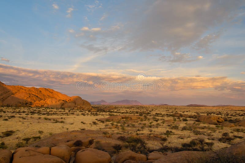 African landscapes - Spitzkoppe Namibia royalty free stock photos