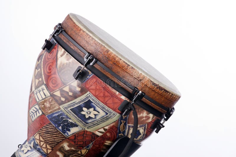 African Latin Djembe Drum Isolated Stock Image Image of combo, conga