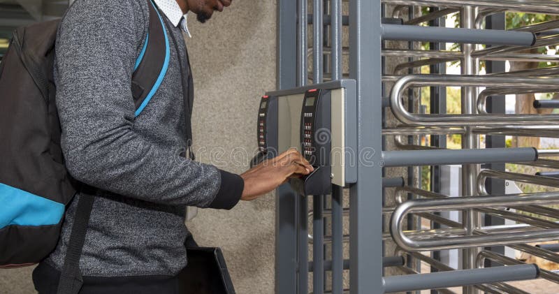 African man at the door