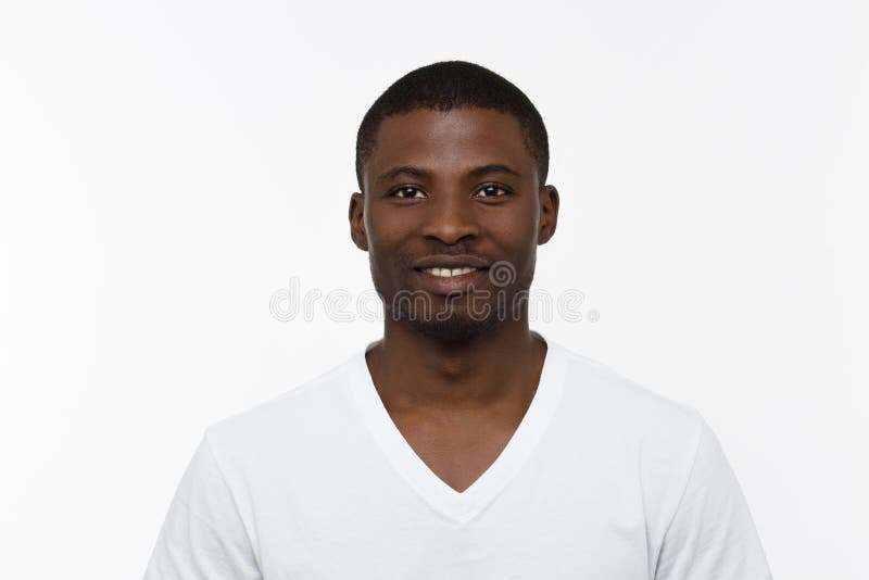 African Man Posing in Studio Stock Photo - Image of cheerful, smart ...