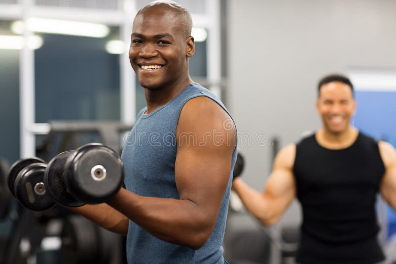 African man working out