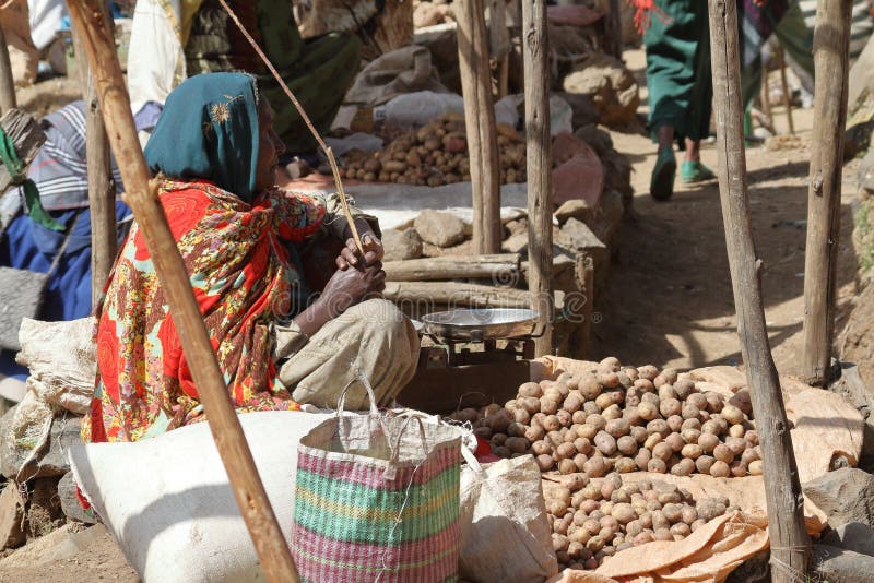 African Market of Debark in Ethiopia Editorial Photography Image of