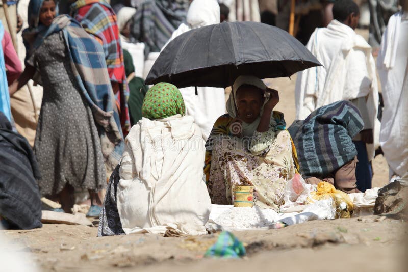 African Market of Debark in Ethiopia Editorial Photo Image of east