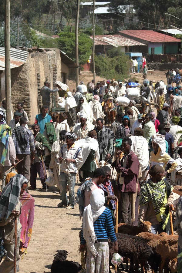 African Market of Debark in Ethiopia Editorial Photography Image of