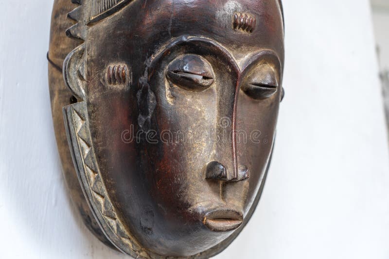 African Wooden Mask for Wall Cote D'Ivoire Ritual Mask Vintage African ...