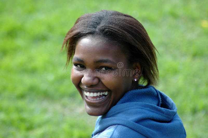 African smile stock photography