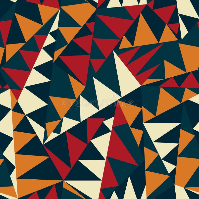 African triangle seamless pattern royalty free illustration