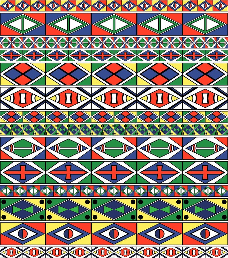 African-tribal-art pattern s frame