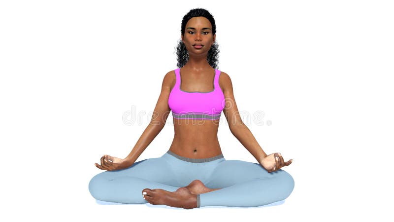 Meditation Yoga Pose 3D Shadow Box SVG · Creative Fabrica