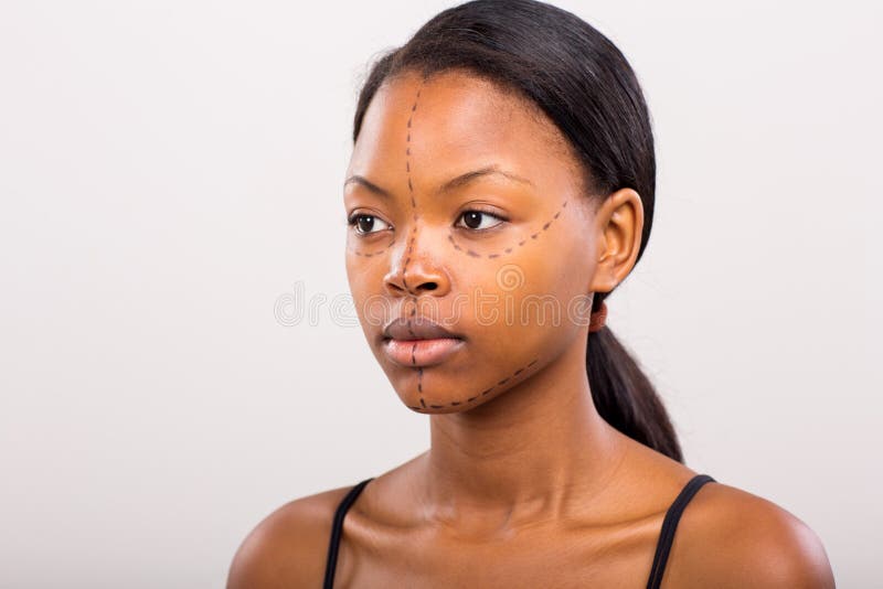 African Woman Plastic Surgery Stock Image Image of background, female