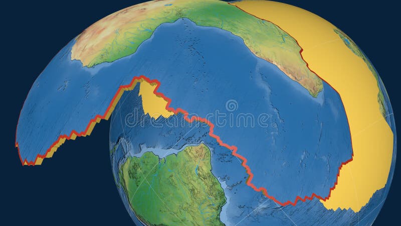 Afrikaanse tektonische plaat. natuurlijke aarde