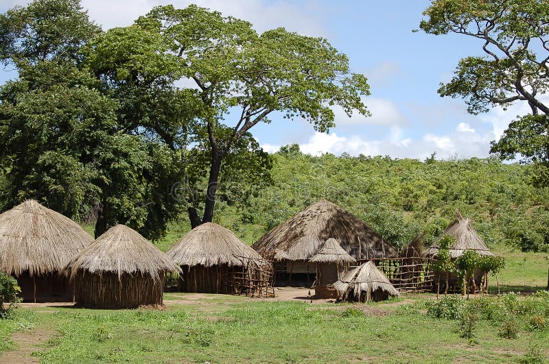Afrikanische Hütten - Sambia