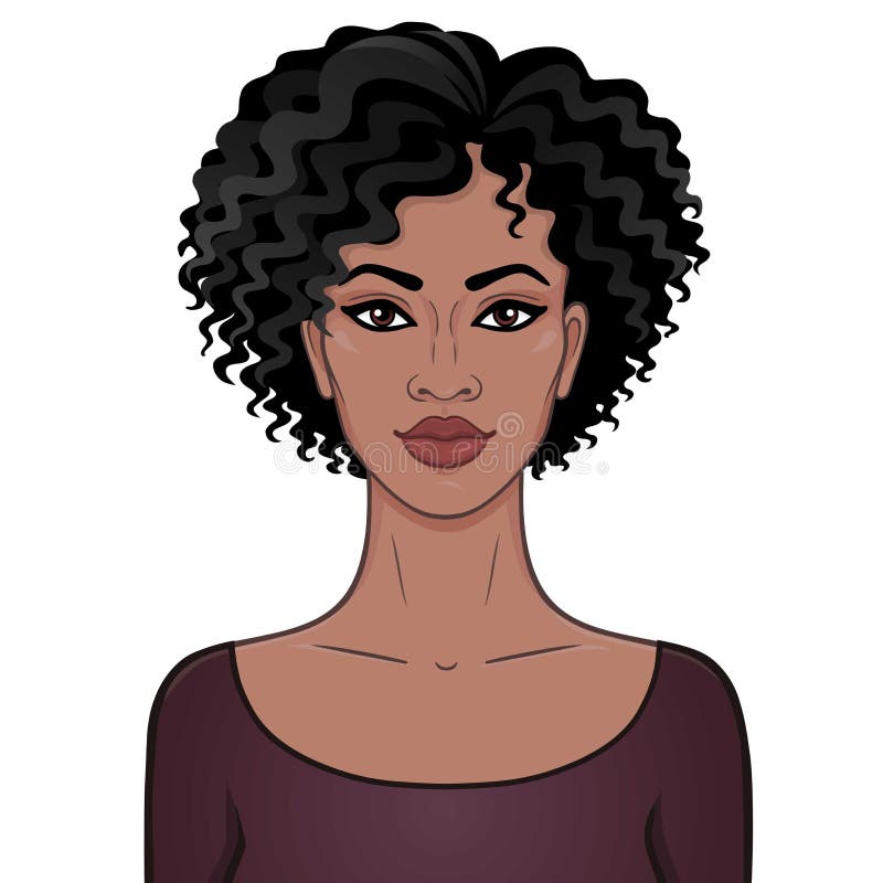 Afrikansk skönhet E royaltyfri illustrationer