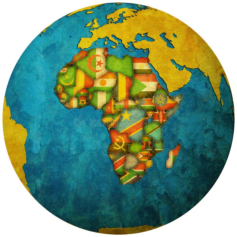 afrikanska territorier för landsjordklotöversikt vektor illustrationer afrikanska territorier för landsjordklotöversikt vektor illustrationer
