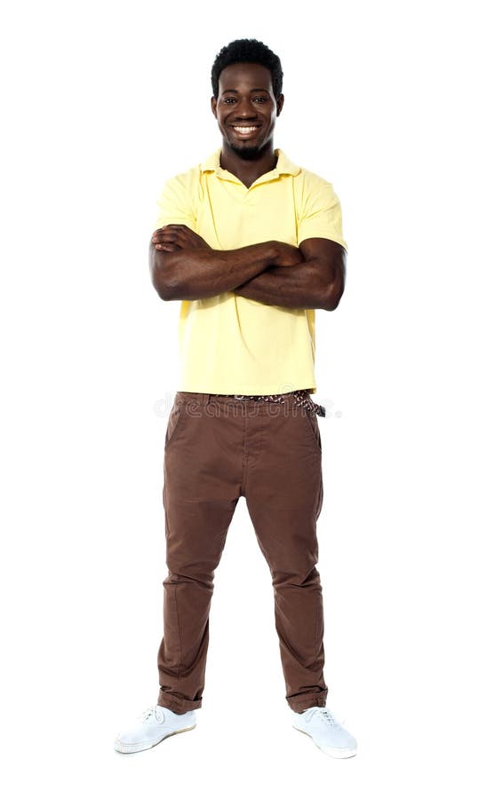 afrikanskt fullt le för grabblängdstående arkivbild afrikanskt fullt le för grabblängdstående arkivbild
