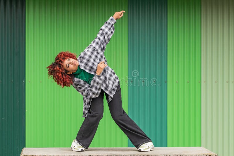 Girl Dancing In The Street Urban Dance Stock Image Image Of African Carefree 266147877