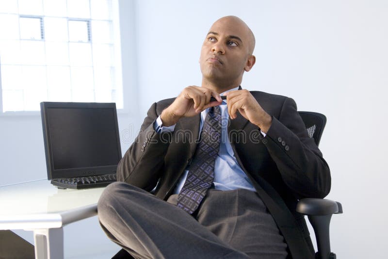 Afroamerikanergeschäftsmann stockbild Afroamerikanergeschäftsmann stockbild