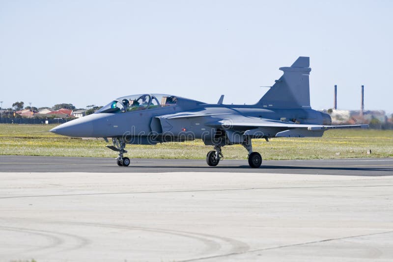 afrykanina lotnicza c siła gripen saab południe obraz royalty free afrykanina lotnicza c siła gripen saab południe obraz royalty free