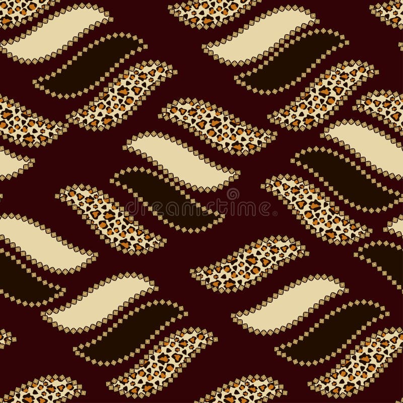 African style seamless pattern with wild animals skin. African style seamless pattern with wild animals skin