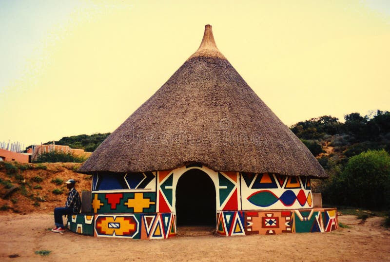 Afrykański chaty wioski