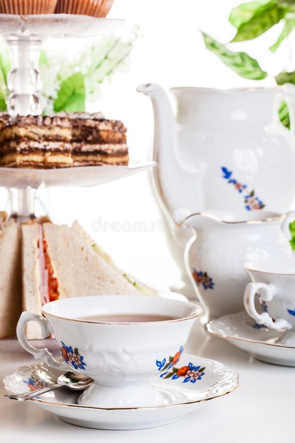 Afternoon tea set stock photo. Image of english, teacup 58977642