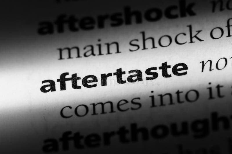 Aftertaste stock photo. Image of printed, writing, idea 114408152
