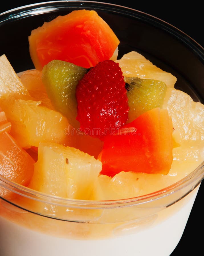 Tofu fruit salad stock photo. Image of milk, dessert 57138718