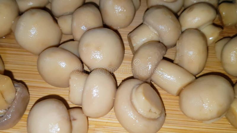 Agaricus bisporus champignon l'un des ingrédients de la cuisine délicieux plat