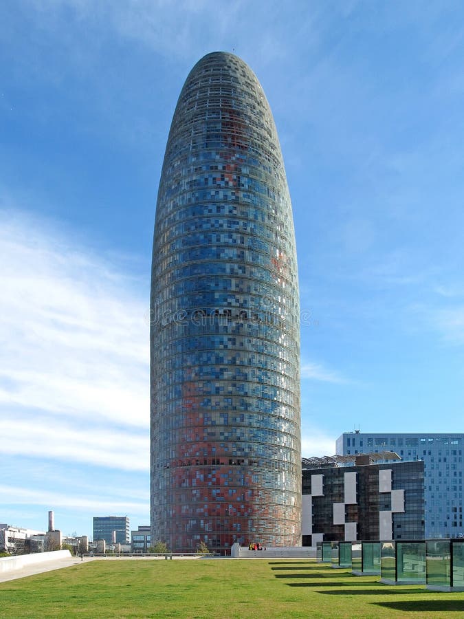 Magnificent New Agbar Tower in daytime Barcelona 0336. Magnificent New Agbar Tower in daytime Barcelona 0336