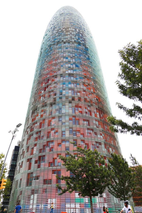 Agbar tower in Barcelona - Spain. Agbar tower in Barcelona - Spain