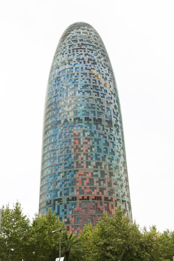 Agbar tower in Barcelona - Spain. Agbar tower in Barcelona - Spain