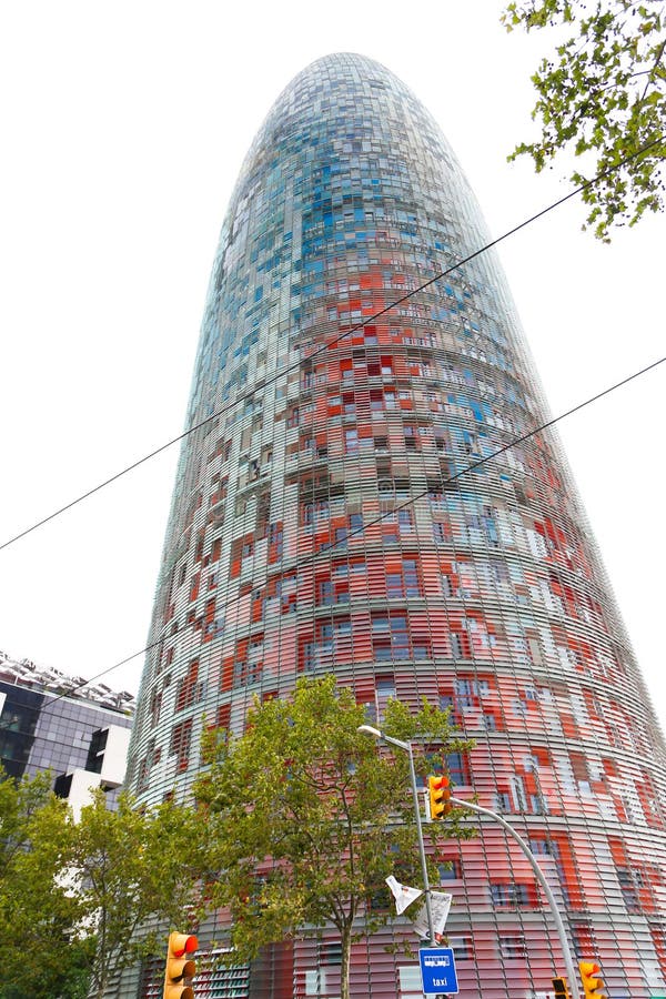 Agbar tower in Barcelona - Spain. Agbar tower in Barcelona - Spain