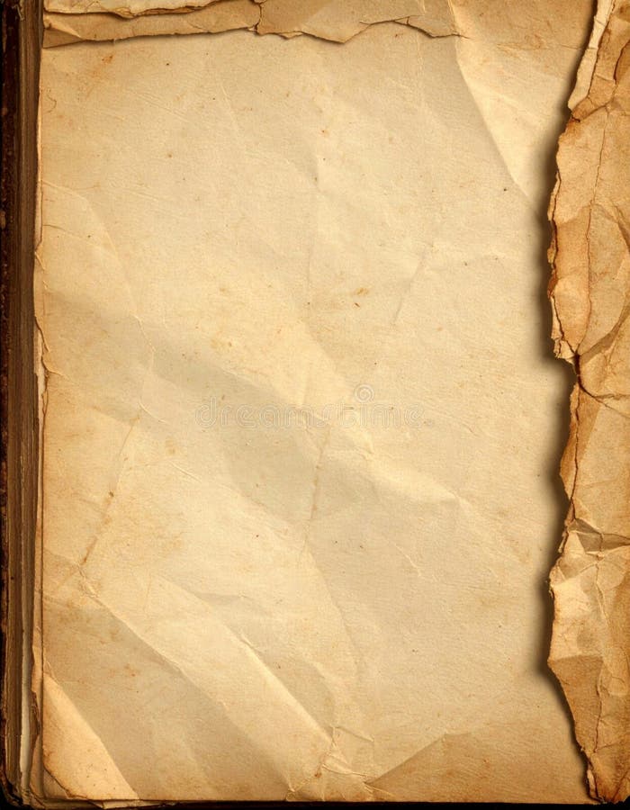 Aged Brown Creased Paper Texture Background royalty free illustration