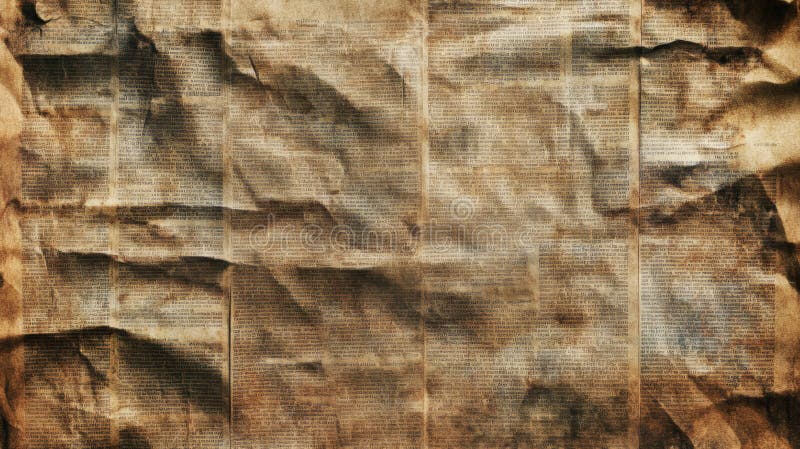 Aged Brown Paper Document Texture Background stock illustration