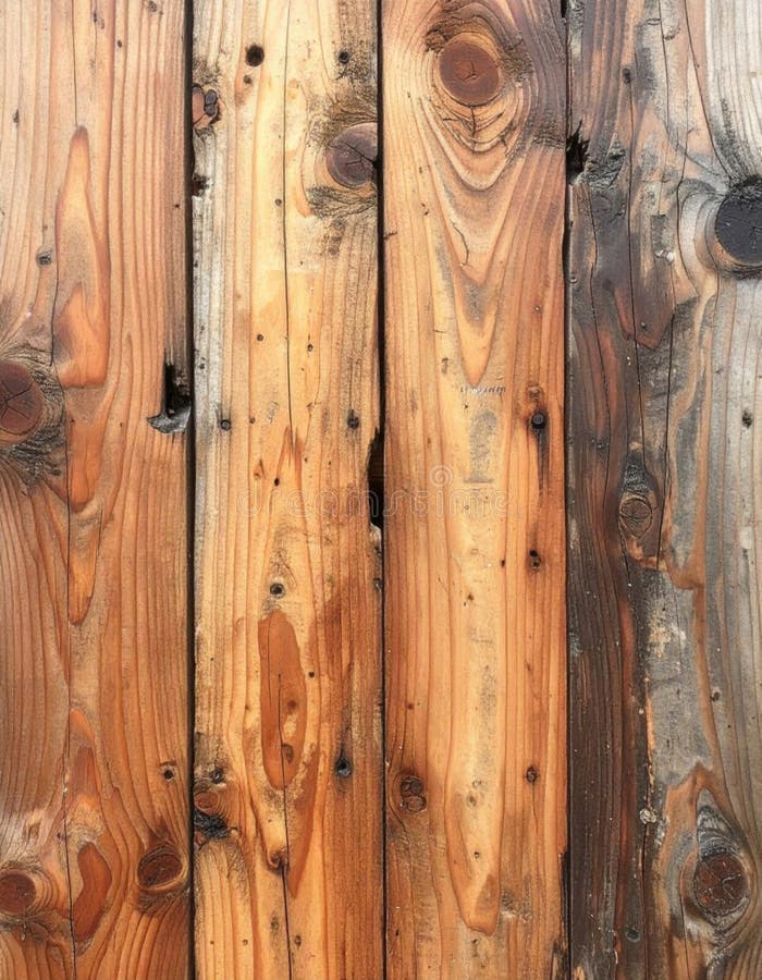 Aged Brown Vertical Wooden Planks Texture Background stock illustration