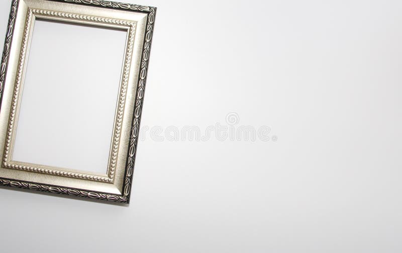 Aged Frame for a Photo, Picture or Certificate. Photo on a White Background  Stock Image - Image of school, certificate: 140445477