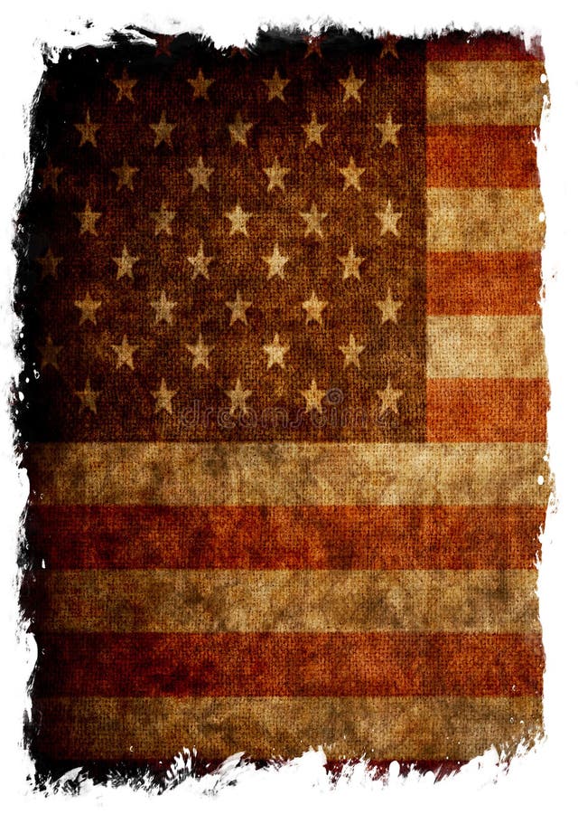 Aged grunge flag of USA