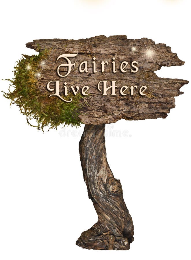 Autumn Fairies Live Here Metal Sign 