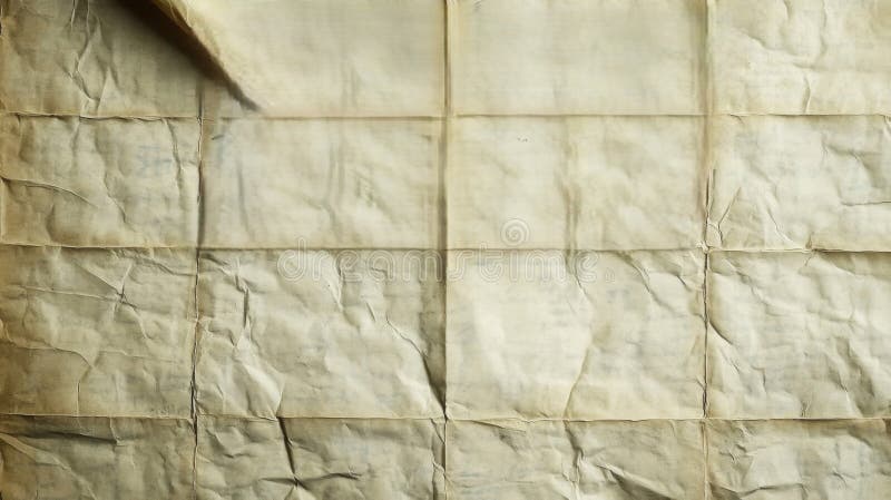 Aged Paper Texture Background with Creases and Folds vector illustration