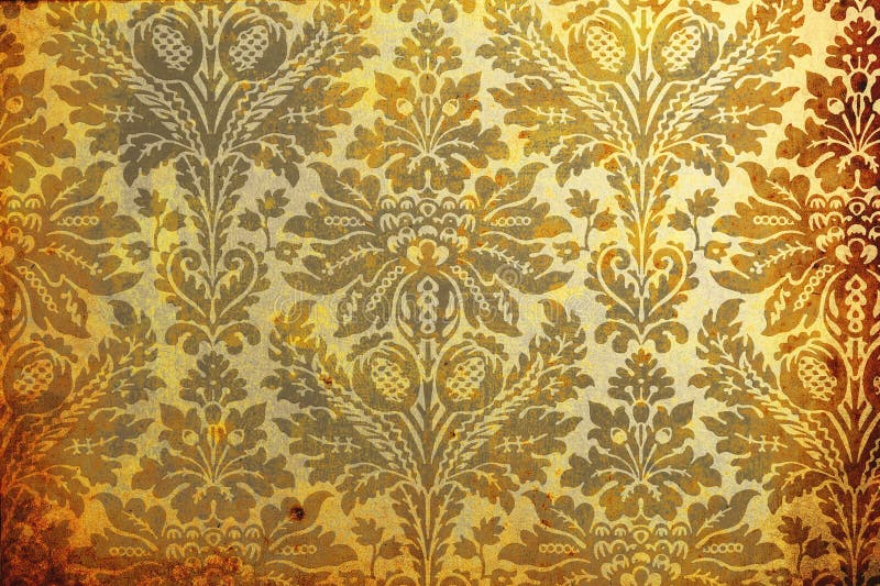 Aged wallpaper stock image