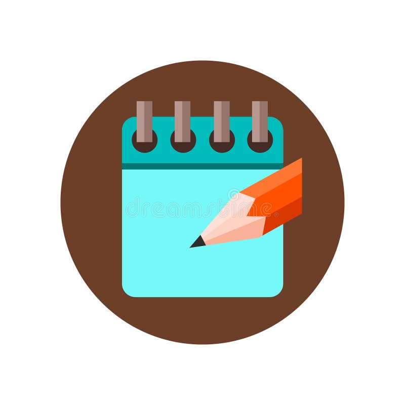 Agenda Appointment Pencil Logo Design Stock Vector - Illustration of ...