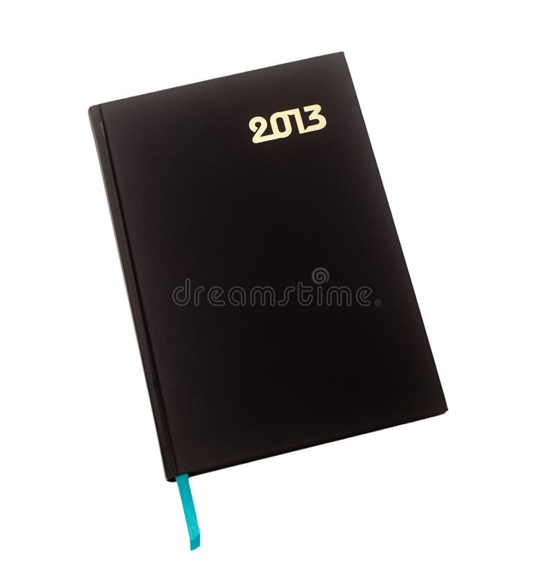 Agenda neuf pour 2013 photographie stock Agenda neuf pour 2013 photographie stock