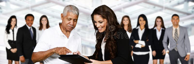 Agent d'assurance femelle photographie stock libre de droits