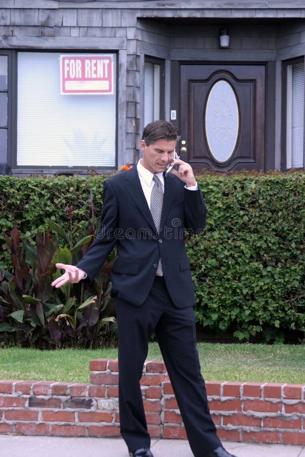 Agent immobilier, homme d'affaires, série images stock Agent immobilier, homme d'affaires, série images stock