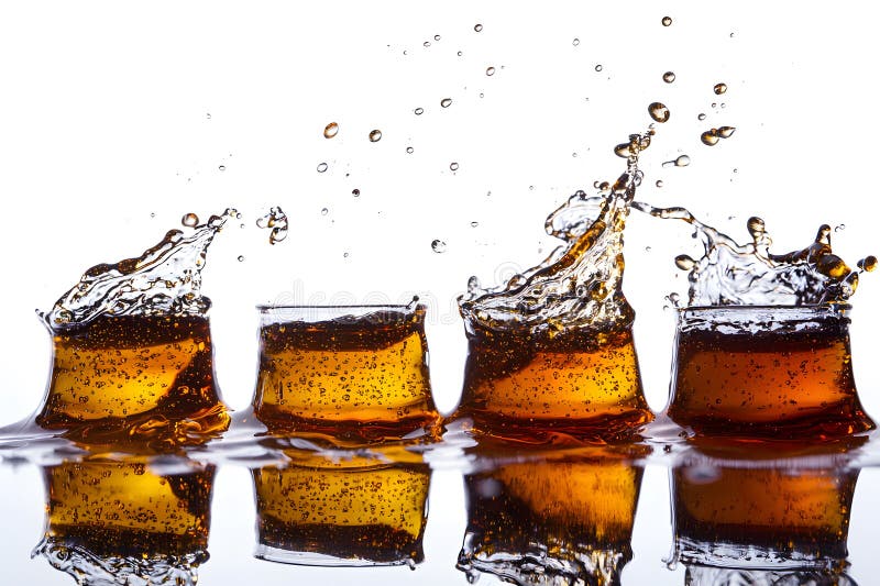 Aggiornamento di spruzzi di soda illustrazione vettoriale